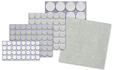 REINEX Proline XXL Möbelgleiter Möbelschoner Filzgleiter Moosgummi Stuhlbeinschoner Sortiment selbstklebend 125 Stück in 5 Größen