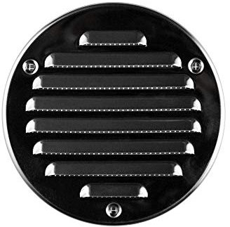 AWENTA Griglia di Aerazione in Acciaio Inox, Rotonda, Ø 100/130 mm, Argento
