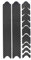 AlphaShield Fahrrad Rahmenschutz Kettenstreben Schutz Folie Aufkleber Rahmen Schutz Carbon MTB BMX Lackschutz Folie K099 (Carbon Schwarz)
