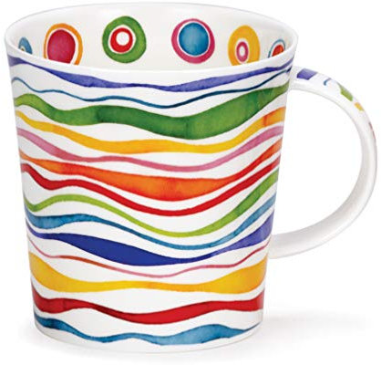 Dunoon Tasse aus feinem Porzellan hergestellt in England Lomond Form Ripple