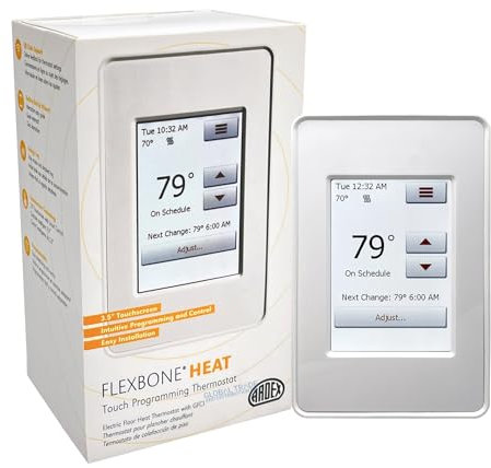 ARDEX FLEXBONE UH 931 - Termostato intelligente programmabile per riscaldamento a pavimento radiante per pavimenti riscaldati, 120 V/240 V