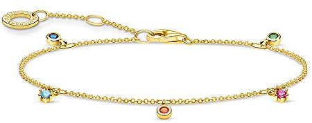 Thomas Sabo Armband farbige Steine gold vergoldetes Silber A1998-488-7-L19V