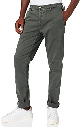 Replay Herren Chino Benni Regular-Fit Hyperflex X-Lite mit Stretch, Military Green 030 (Grün), 32W / 32L
