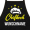 Kochschürze Chefkoch Wunschname – persönliches Geschenk als Küchen Schürze oder Grillschürze für Männer