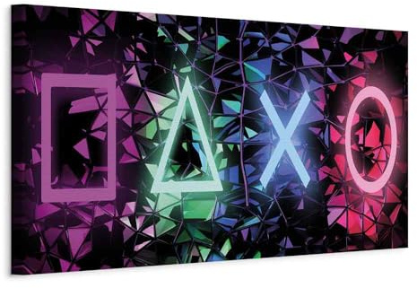murando - Leinwandbild Gamer Jugendzimmer Gamers, 135x45 cm, 1-teilig | Hochwertige Leinwand, sofort aufhängbar, ideal fürs Wohn- oder Schlafzimmer, wasserfest und lichtecht, langlebig, stilvoll