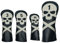 Sharplace 4Pcs Golf Club Head Cover Replacement Driver Wood Headcover