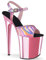 Damen Sandalen 20 cm / 7.87in High Heels Sexy Striptease Bühne Performance Pole Dance High Heels Nachtclub Party Prom Platform Sandalen,Rosa,44 EU