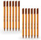Berlingo Fineliner Set, 12 Stück, 0.4mm, dreieckige Form, Farbige Stifte, metal Spitze, Schreiben, für das Büro, das Home Office oder die Schule und Uni, Serie Rapido (Braun)