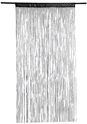 wenyujh Fadenvorhang Tür Vorhang 100x200cm Fadengardine mit Fransen Türvorhang Glitzer Bunt Vorhänge Dekorative Gardine Raumteiler Fliegenschutz für Fenster, Zuhause, Terrasse