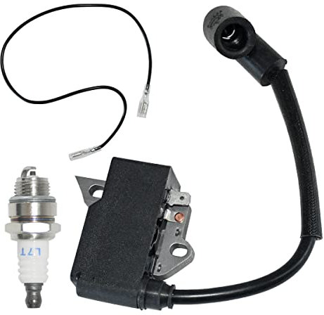 Partman Bobina di accensione con candela di accensione adatta per soffiatore Husqvarna 125B 125BX 125BVX, per soffiatore RedMax HB280 HB281, per soffiatore Jonsered B2126 BV2126 Repalce 585836101