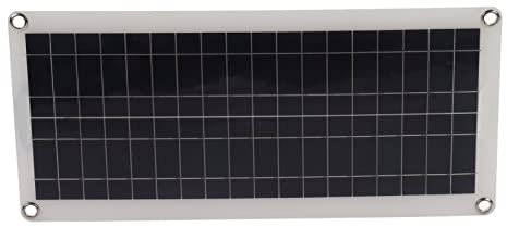 Panel solar, 12V 30W Panel de células solares Panel de cargador de batería solar policristalino Módulo de placa de alimentación con kit de controlador de carga para energía solar RV Camping