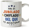 MUGFFINS Tazas para JUBILADO hombre - En Español - Todos te advirtieron - 11 oz / 330 ml - Regalo original y divertido
