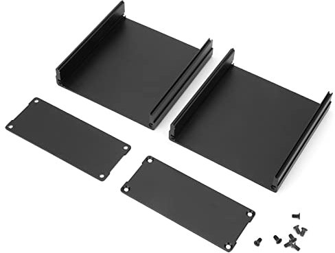 Leiterplatten-Instrumentenkasten Elektronisches Projektgehäuse Mattschwarzes Aluminium-Leiterplatten-Instrumentengehäuse Gehäuse Elektronisches Projektgehäuse