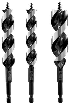 FLEX Stackpack FAM10701-3 Sechskant-Schlangenbohrer-Set, 1/4 Zoll, 3-teilig