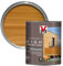 V33 High Protection Woodstain - 8-Year Guarantee - UV Filters - Water-Repellent - Quick-Drying - Only 2 Coats - Medium Oak 750ml