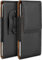 Moex Funda para Apple iPhone 15 Pro Max con Clip para Cinturón - Piel Sintética, Protectora, Color Negro