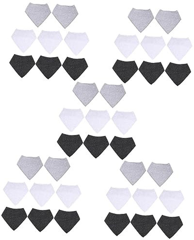 Toyvian 40 STK Baby-lätzchen Bandanas Aus Baumwolle Lätzchen Zum Füttern Von Babys Lätzchen Für Kleinkinder Babylätzchen Für Jungen Baby Produkte Speichel Reine Baumwolle Neugeboren