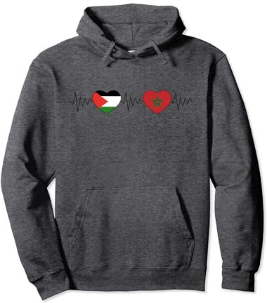 Maroc Palestine Drapeau Palestine Gaza Free Palestine Sweat à Capuche