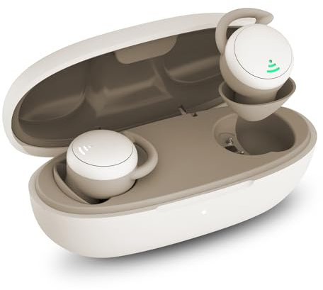 SZHTFX Sleeping Phone, Wireless Sleeping Earphones, Painless, Ultra Lightweight, 0.08 oz (2.1 g), Mini Size, In-Ear Type, High Sound Insulation, Day and Night Earphones (Nude)