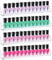 velvet london Nail Polish Organizer Shelves, Wall Mounted Clear Nail Polish Wall Rack, Acrylic Display Stand with Anti-slip End Inserts for Essential Cosmetic Storage Perfume Holder (4)