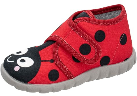 Fischer Kinder Hausschuh Mädchen Stiefel Allover Muster Flexi