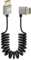 RIIEYOCA 4K Short HDMI to HDMI Coiled Cable, 90 Degree Right Angle 18Gbps High Speed HDMI2.0 Support 4K@60Hz, Compatible with Camcorders, Monitors (Right)