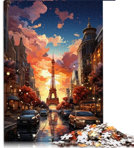 Puzzle mit 1000 Teilen, Papierpuzzle voller Psychedelia auf dem Las Vegas Strip, für Erwachsene und Kinder ab 12 Jahren, tolles Geschenk für Erwachsene. Größe: 26 x 38 cm