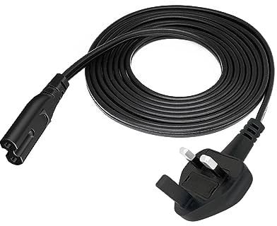 Fig 8 Power Cable Replacement for Polk Audio React SW2,XT10 50W XT12 100W Subwoofer Mains UK Plug Lead AC Cord