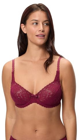 Playtex Femme New Flower Elegance Underwired Bra, Mauve, 105B EU