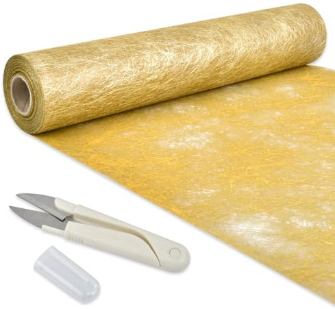 OctBird 20M Wiederverwendbar Tischband Gold Tischläufer,30CM Breit Gold Tischläufer Rolle Taufe Tischläufer,Tischdekoration Tischdeko für Hochzeit Deko Babypartys Festfeier Partys Geburtstag Kommunion