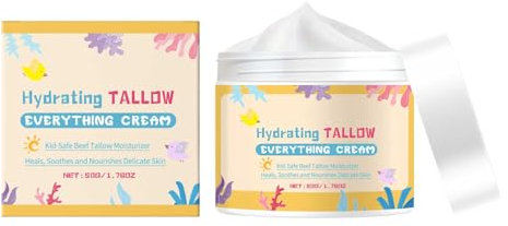 Baby Pflegecreme Körper & Gesicht - Naturkosmetik Gesichtscreme/Hautcreme zur Pflege trockener Haut. Babypflege Feuchtigkeitscreme für Babys & Kinder (1)