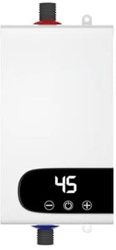 Chauffe-eau Instantané 4500W, Radiateurs Électriques Portables For Salle De Bain, Douche D'eau Chaude Et Chauffage Cuisine Domestique Économies d'énergie
