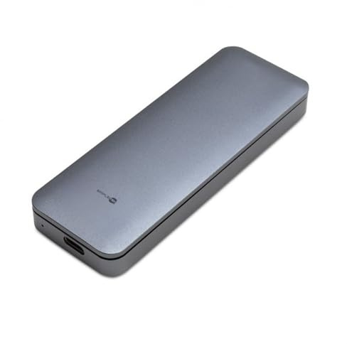 SIMPLETEK - Externe SSD 32 GB M.2 NVMe PCIe | USB 3.1 Gen2 Box (10 Gbit/s) Typ-C | Aluminium mit USB-A-Adapter | NICHT SATA