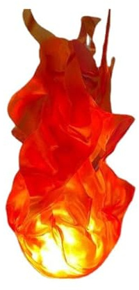 Remingtape flytande eldklot för halloween, flammlampa, konstgjord eld, flytande rekvisita utan låga för halloweendekoration hemma