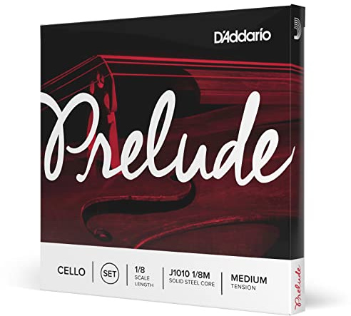 D'Addario Prelude Cello String Set 1/8 Scale, Medium Tension