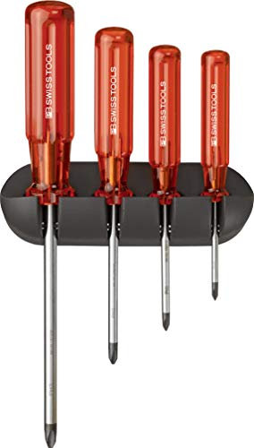 PB Swiss Tools Set di cacciaviti 4 pezzi PH nel supporto da parete Classic