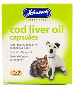 Johnsons Veterinary Products Cod Liver Capsules, 170 Capsules