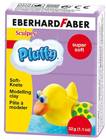 Eberhard Faber 571437 - Super Soft Knete Pluffy, 32 g, lila