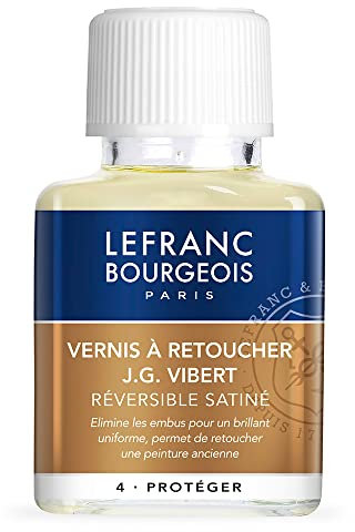 Lefranc & Bourgeois Retuschierfirnis J.G. Vibert, geeignet für alle Ölfarben, 75 ml Flasche