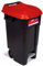 Tayg EcoTayg 120 - Contenedor de residuos con pedal, Rojo, 120 l