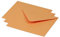 Clairefontaine 60136C - Packung mit 20 Umschlägen Pollen 12,5x13,8 cm, 120g, gefüttert, ideal für Einladungen und Korrespondenz, Premium glattes Papier, Orange, 1 Pack