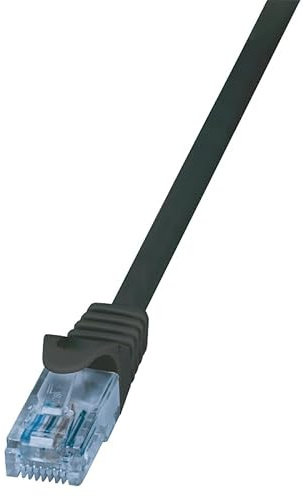 LogiLink Professional - Patchkabel Cat.6A 10GE Home U/UTP, EconLine, schwarz, 10m