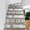 Stickers adhésifs escalier carrelages | Sticker Autocollant contremarche Carreaux de ciment – Stickers contremarche carrelages | Escalier carreaux de ciment adhésif - azulejos – 15 x 105 cm - 4 bandes
