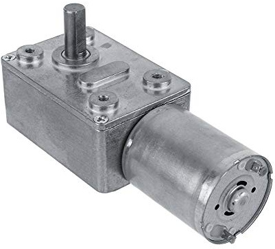 Walfront Moteur Réducteur à Vis sans Fin Réversible 12V DC à Couple Elevé pour Fenêtres et Ouvre-portes (40RPM)