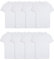 Fruit of the Loom Crew Tee Undershirts, Moisture Wicking & Tag Free, Also Available in Big & Tall sous-vêtement, Lot de 8 t-Shirts Blancs en Coton mélangé, M Homme