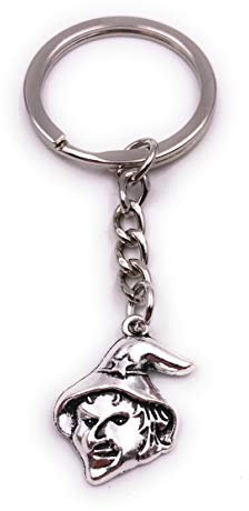 H-Customs Zwerg Gnom Fabelwesen Märchen mit Hut Silber Schlüsselanhänger Anhänger