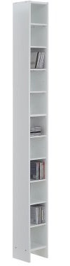 FMD Möbel, 210-002E Hallo 2 CD/DVD Regal, Melaminharz beschichtete Spanplatte, Maße 18.9 x 185.0 x 16.2 cm (BHT)