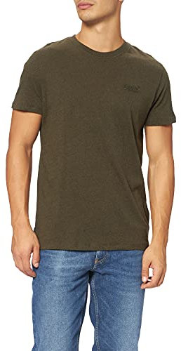 Superdry Men's Vintage Logo Emb Tee T-Shirt, Winter Khaki Grit, S