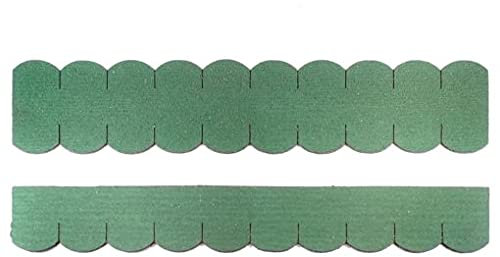 Manufaktur Martinshof 2 Sets Roof Shingles Beaver Tail 50 mm Green 0.90 m²