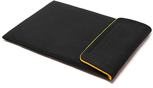 CushCase Sleeve Case for Razer Blade 14 Laptop 2021-2022 Models - Made in UK - Pioneer Canvas (Black)